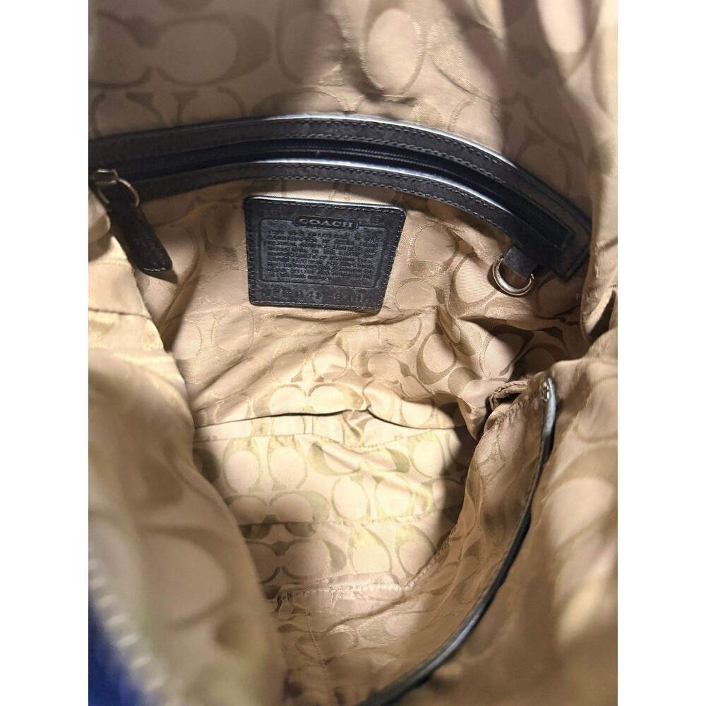 Vintage Coach Legacy Slim Duffle Bag Black #9188 - Picture 6 of 11